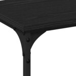 vidaXL Table console avec étagère Chêne noir 200 x 29 x 75 cm