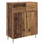 vidaXL Haut Armoire Bois Ancien 69 5 x 34 x 180 cm Bois d'ingénierie