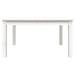 vidaXL Table de jardin blanc 82 5x50 5x45 cm bois massif de pin