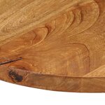 vidaXL Dessus de table Ø 40x3 8 cm rond bois de manguier massif