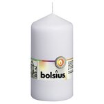 Bolsius Bougies pilier 8 Pièces 130x68 mm Blanc