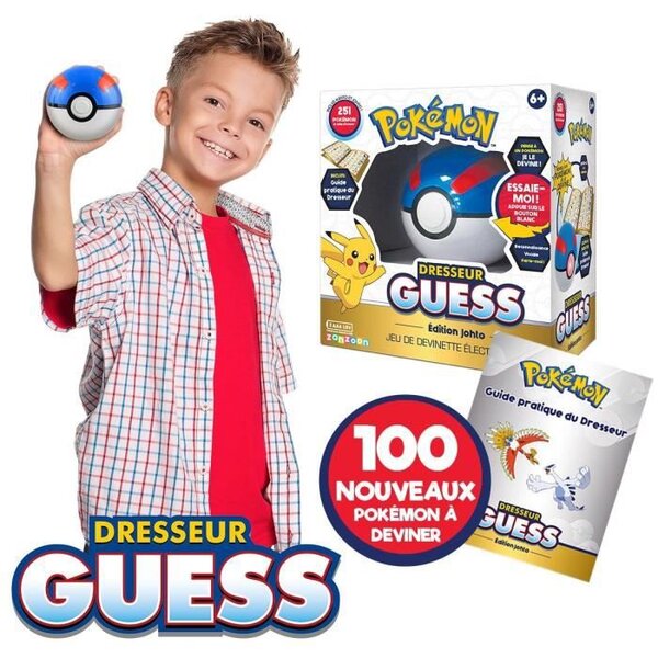 POKEMON - Dresseur Guess Johto - Poké Ball - Jeu électronique - parle français
