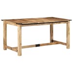 vidaXL Table à manger 160x80x75 cm bois de manguier massif