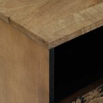 vidaXL Armoire de lit Marron 50 x 33 x 60 cm Bois de mangue massif