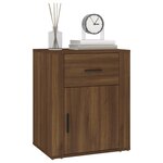 vidaXL Table de chevet Chêne marron 50x36x60 cm Bois d'ingénierie