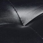 Banc banquette range chaussures ouvert synthétique support grillage métal 115 cm noir 13_0000367_2