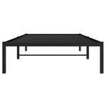 vidaXL Cadre de lit métal sans matelas noir 100x200 cm