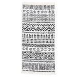 vidaXL Tapis Noir et blanc 100x200 cm Coton