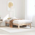vidaXL Cadre de lit sans matelas 80x200 cm bois massif de pin