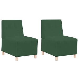 vidaXL Sofa Chiar 2 Pièces Vert jungle 55 x 74 x 82 cm