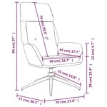 vidaXL Chaise de relaxation Gris Cuir véritable