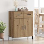 vidaXL Buffet Chêne artisanal 69 5 x 34 x 90 cm Bois d'ingénierie