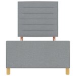 vidaXL Cadre de Lit Gris Clair 80x200 cm en Tissu
