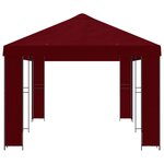 vidaXL Abri de jardin 6 x 3 m Bordeaux Polyester et Acier 190