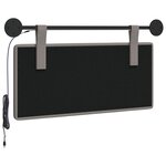 vidaXL Tête de lit suspendue Taupe Tissu