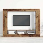 vidaXL Meuble TV Bois ancien 152 x 22 x 113 cm Bois d'ingénierie