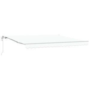 vidaXL Auvent Rétractable 400 × 350 cm Blanc
