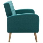 vidaXL Canapé à 3 places Tissu Vert