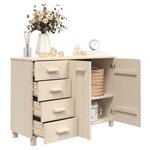 vidaXL Buffet HAMAR Marron miel 113x40x80 cm Bois massif de pin