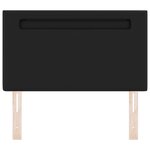 Tête de lit vidaXL Design Simple Noir 90 cm en Cuir Synthétique