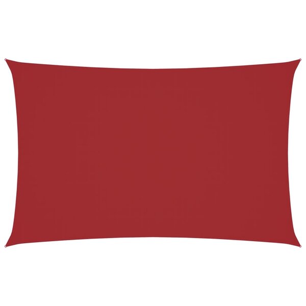 vidaXL Voile de parasol tissu oxford rectangulaire 2x5 m rouge