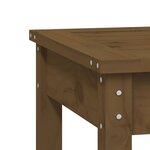 vidaXL Banc de jardin à 2 places marron miel 203 5x44x45cm bois de pin