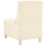 vidaXL Fauteuil Crème 55 x 74 x 82 cm Tissu en velours côtelé
