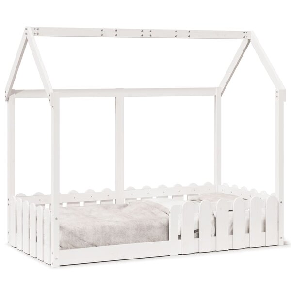 vidaXL Cadre de lit d'enfants forme de maison sans matelas 80x160 cm