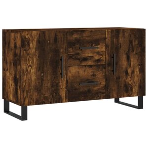 vidaXL Buffet chêne fumé 100x36x60 cm bois d'ingénierie