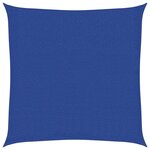 vidaXL Voile d'ombrage 160 g/m² carré bleu 3x3 m PEHD