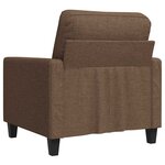 vidaXL Fauteuil Marron 60 cm Tissu