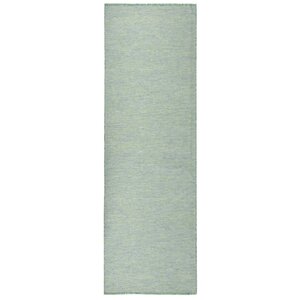 vidaXL Tapis à tissage plat d'extérieur 80x250 cm Turquoise