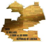 Pièce de monnaie en Or 12 Dollars g 0.031 (1/1000 oz) Millésime 2026 GREAT WALL OF CHINA 1/1000