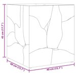 vidaXL Tabourets/Table basse teck massif