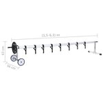 vidaXL Enrouleur de bâche de piscine avec base en acier inoxydable