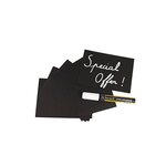 Set de 20 Ardoise A6 Noir + 1 Marqueur Craie SECURIT