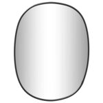 vidaXL Miroir mural Noir 30x25 cm