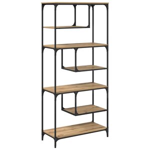 vidaXL Bibliothèque chêne artisanal 81 x 36 x 176 cm Bois d'ingénierie