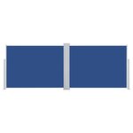 vidaXL Auvent latéral rétractable Bleu 120 x 1000 cm