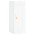 vidaXL Buffet haut Blanc 34 5x34x180 cm Bois d'ingénierie