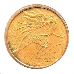 Mini médaille monnaie de paris 2009 - vulcania (dragon ride)
