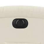 vidaXL Fauteuil inclinable électrique Crème Velours