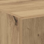 vidaXL Highboard en chêne artisan 60 x 32 x 153 cm en bois d'ingénierie