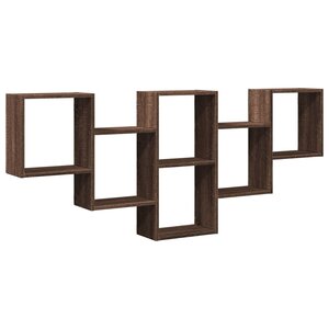 vidaXL Étagère murale chêne marron 159x18x66 cm bois d'ingénierie