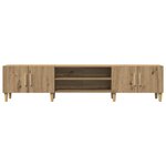 vidaXL Meuble TV chêne artisanal 180x31 5x40 cm bois d'ingénierie