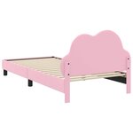 vidaXL Cadre de lit avec tête de lit Rose 90 x 200 cm PU