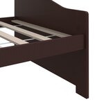 vidaXL Lit de repos 3 places Marron foncé Bois de pin massif 90x200 cm