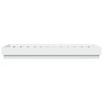 vidaXL Cadre de lit sans matelas avec lumières LED blanc 75x190 cm