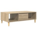 vidaXL Table basse Chêne Sonoma 102 x 55 x 35 cm Bois d'ingénierie