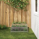 vidaXL Jardinière à 3 niveaux 90x90x35 cm Acier galvanisé